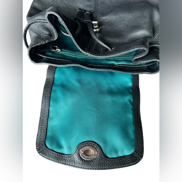 COACH Black Leather Backpack - Picture 5 of 7